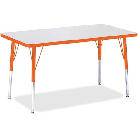Jonti-Craft TABLE, RECTANGLE, 24X36, GY/OE JNT6478JCA114